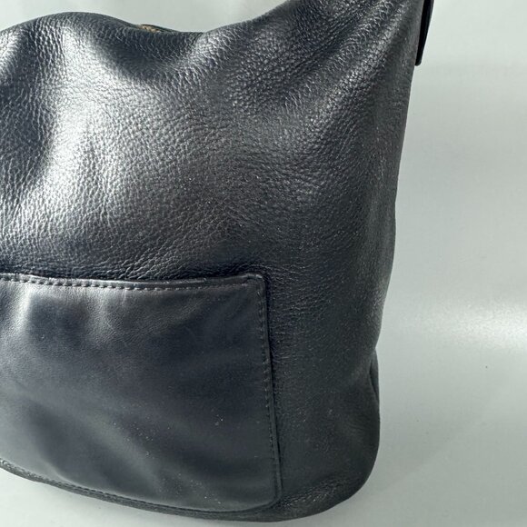 Michael Michael Kors Black Leather Bucket Shoulder Bag - Picture 7 of 15